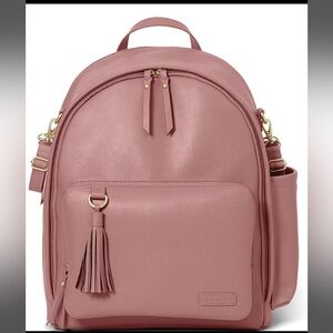 Greenwich Tasseled Vegan Leather Backpack Diaper Bag - only used twice!